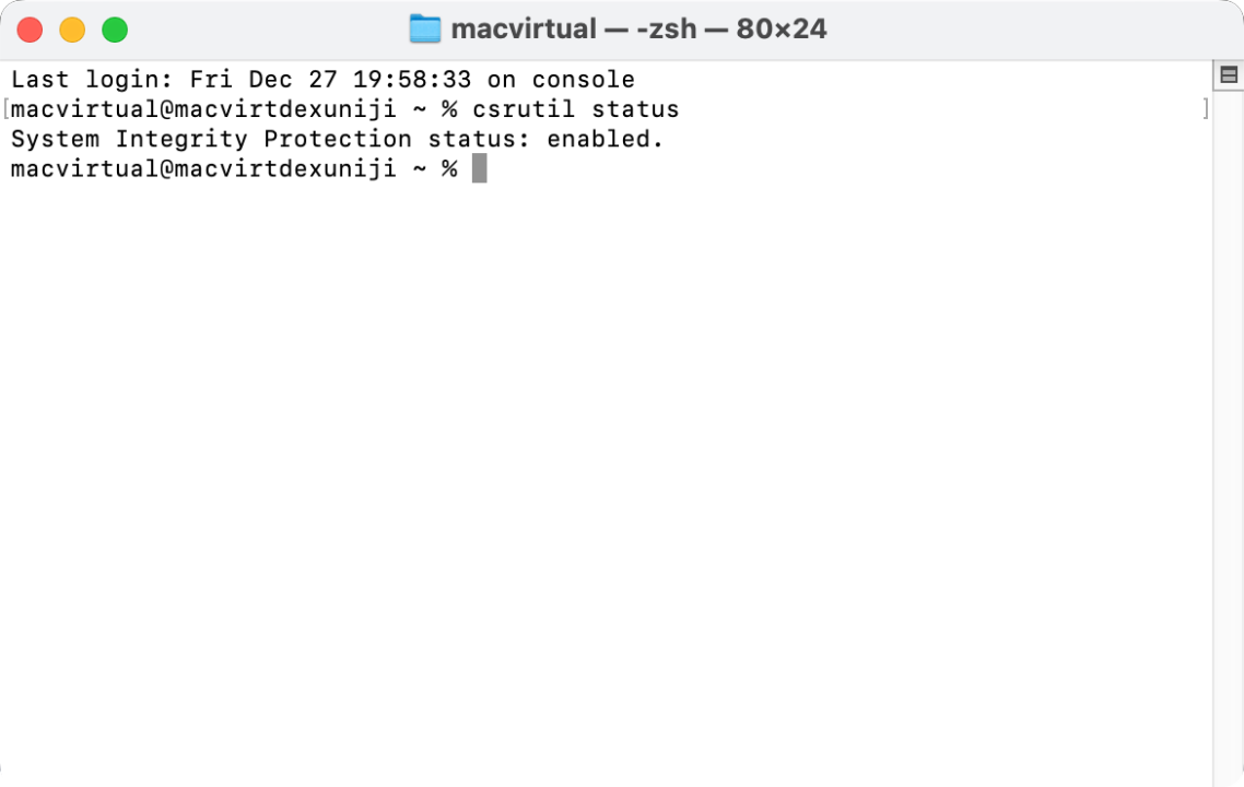 macOS 系统关闭 SIP 教程