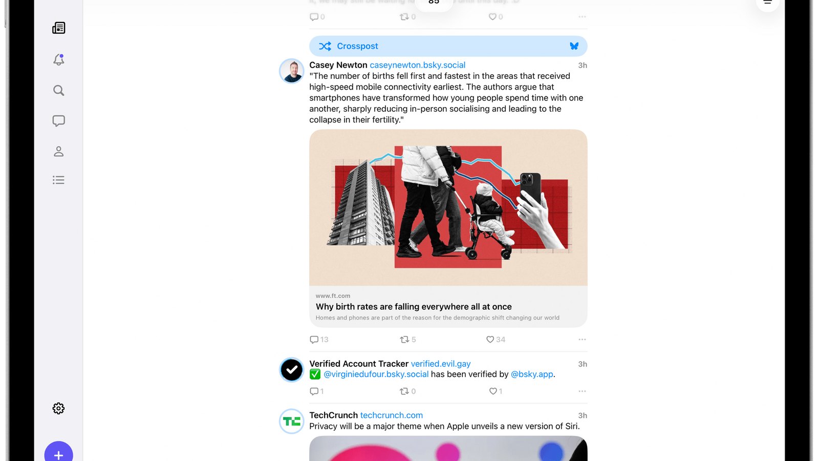 Indigo 把 Bluesky 和 Mastodon 合到同一条时间线 Indigo 把 Bluesky 和 Mastodon 合到同一条时间线