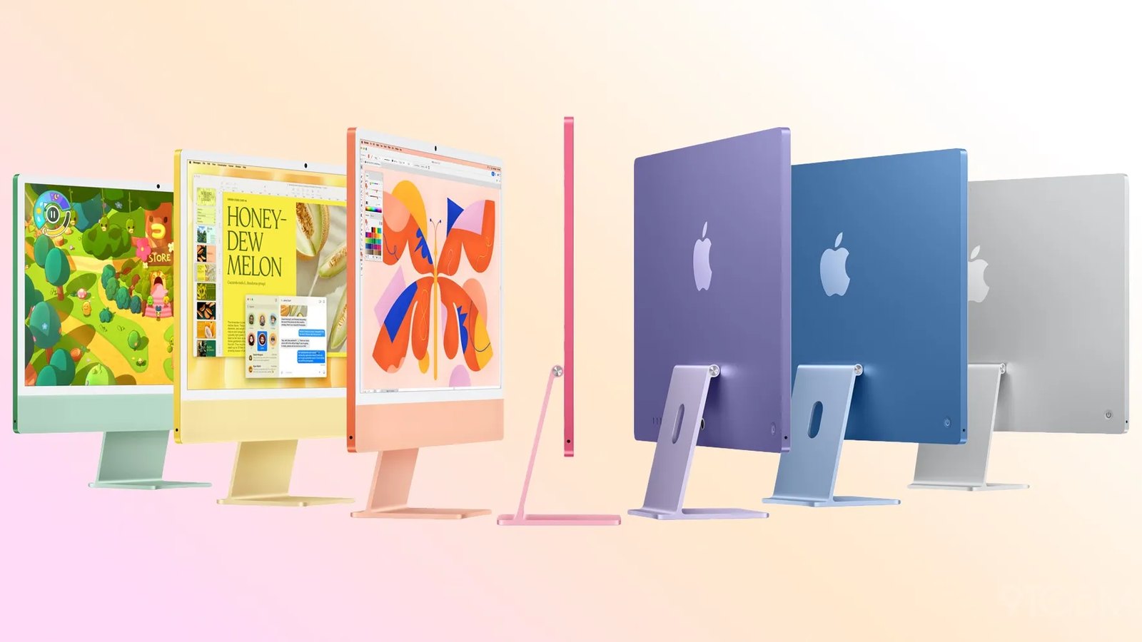 M4 iMac 多色机型。