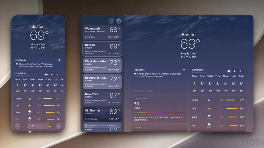 macOS 27 中的 iPhone 镜像界面示意图
