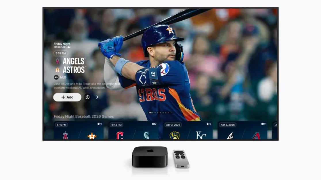 Apple TV 公布 8 月 Friday Night Baseball 赛程