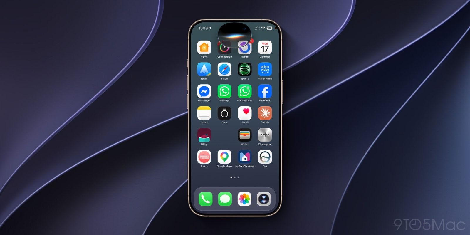 Siri AI 界面