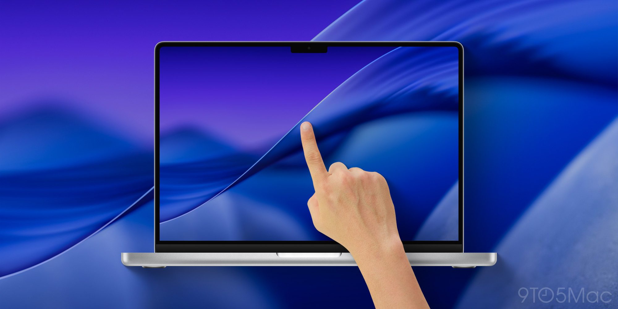 触摸屏 MacBook 概念示意