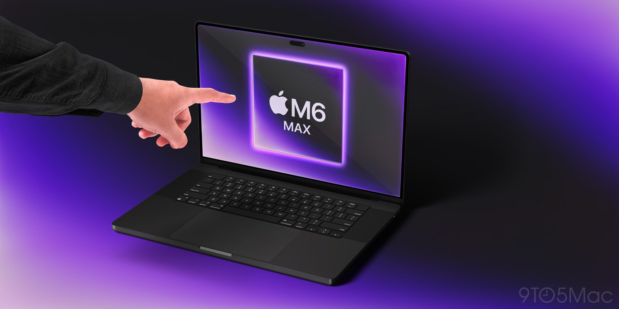 MacBook Pro 触控交互示意