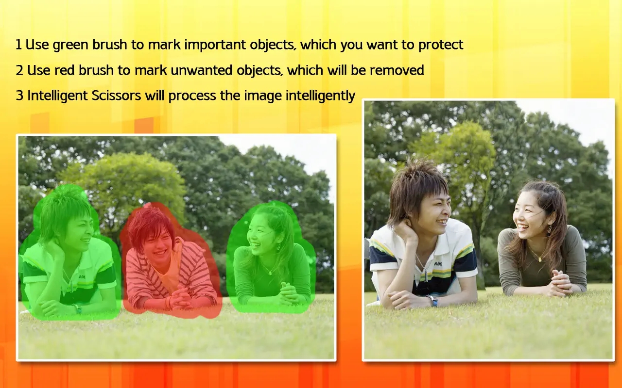 Intelligent Scissors - Remove Unwanted Object from Photo and Resize Image 截图 1