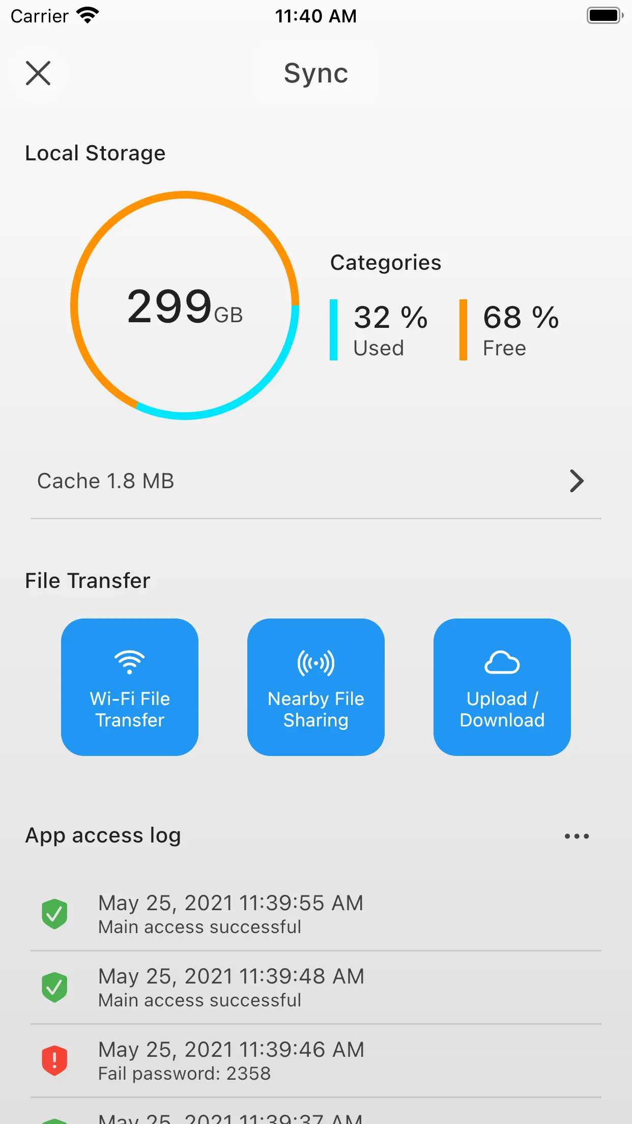 AirDisk Pro: 无线照片传输 截图 7