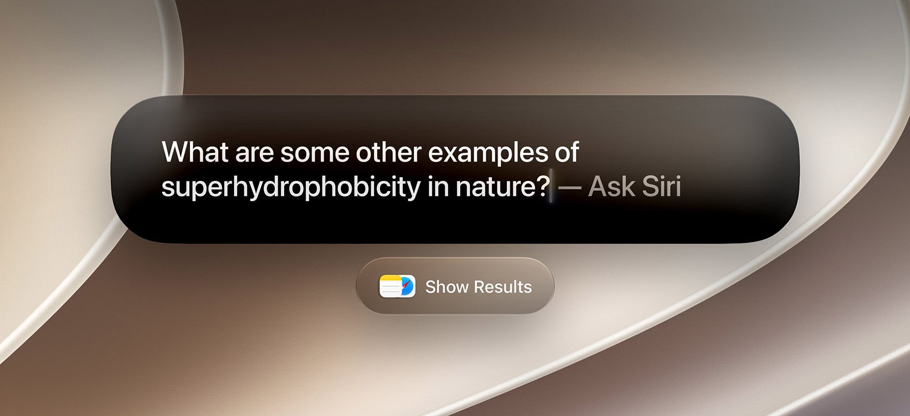 macOS 27 中 Spotlight 里的 Siri AI 入口