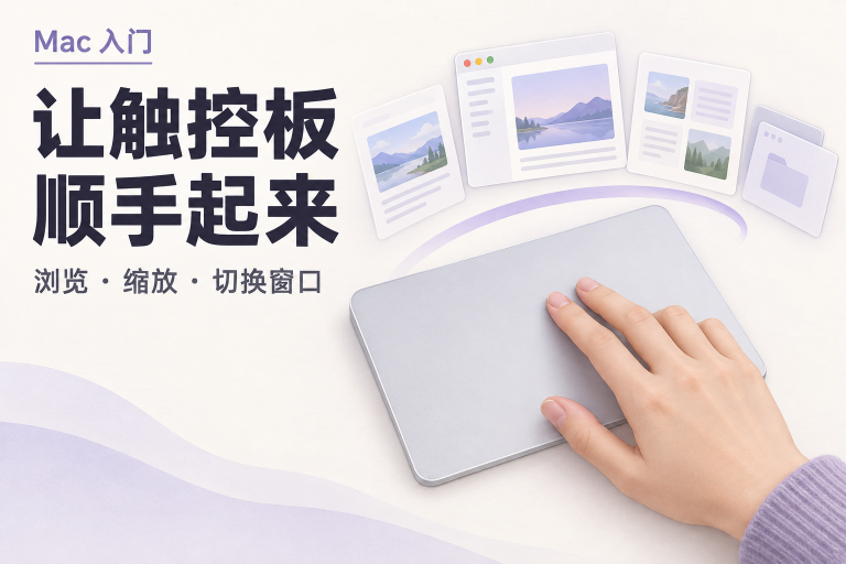 Mac 触控板手势全指南：从单指操作到四指切换