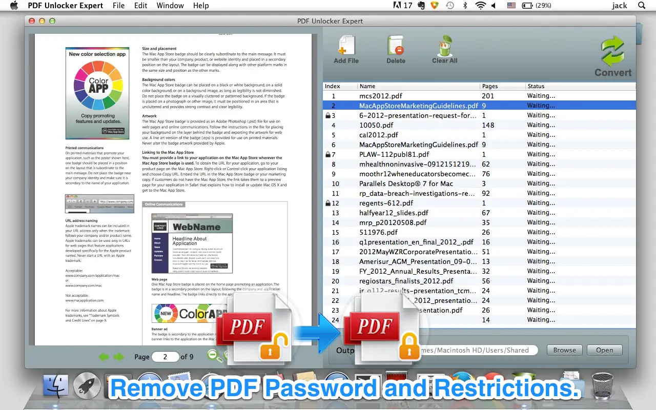 PDF Unlocker Expert 截图 1