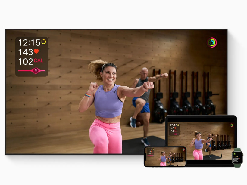 Apple Fitness+ 训练画面