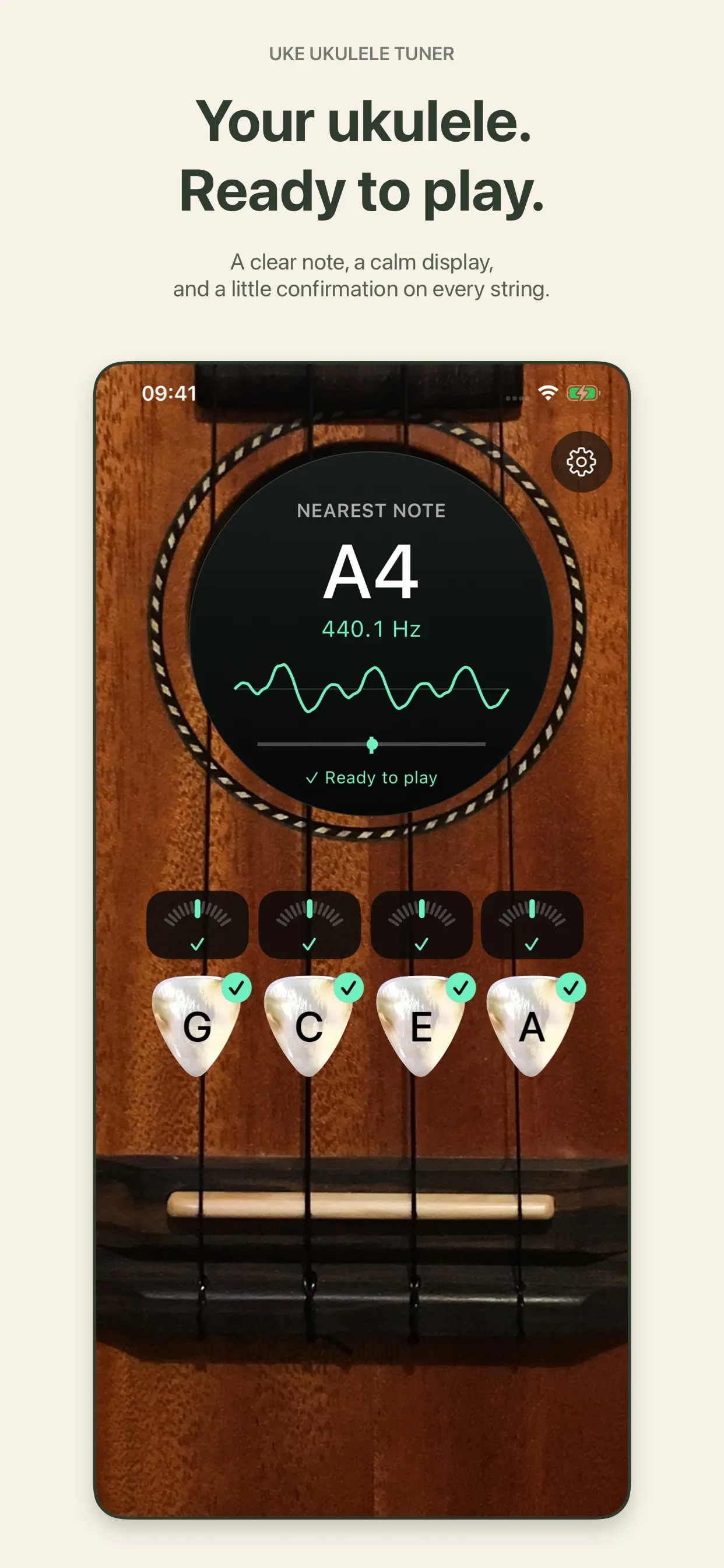 Uke Ukulele Tuner 截图 1