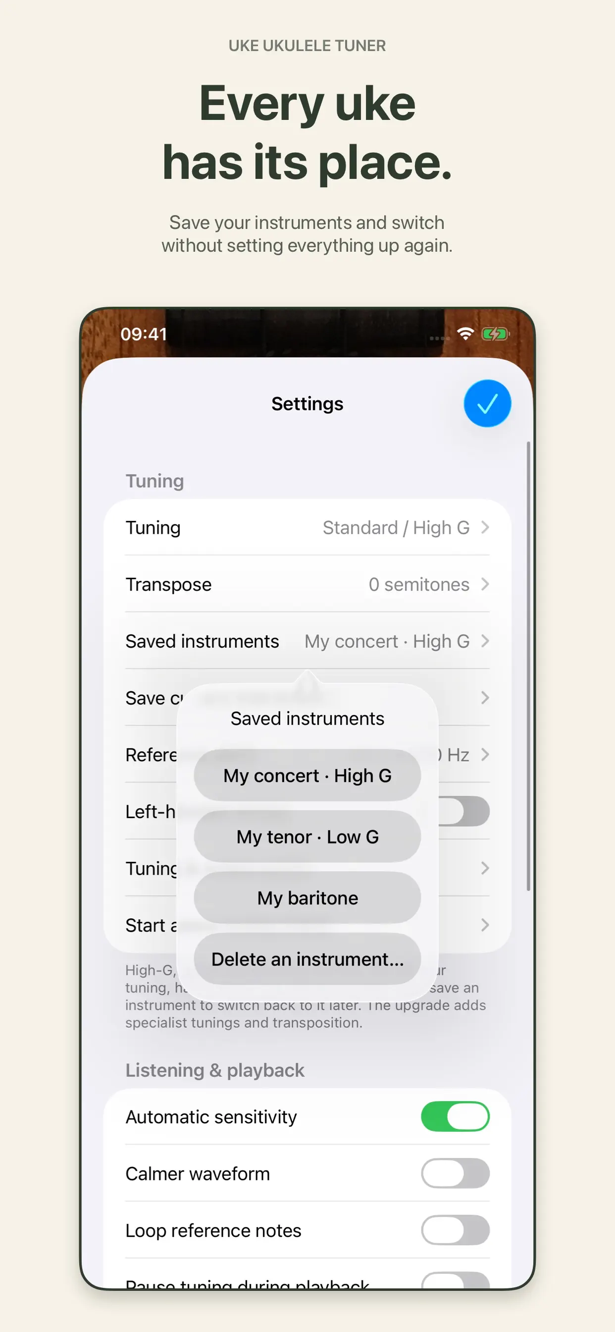 Uke Ukulele Tuner 截图 2