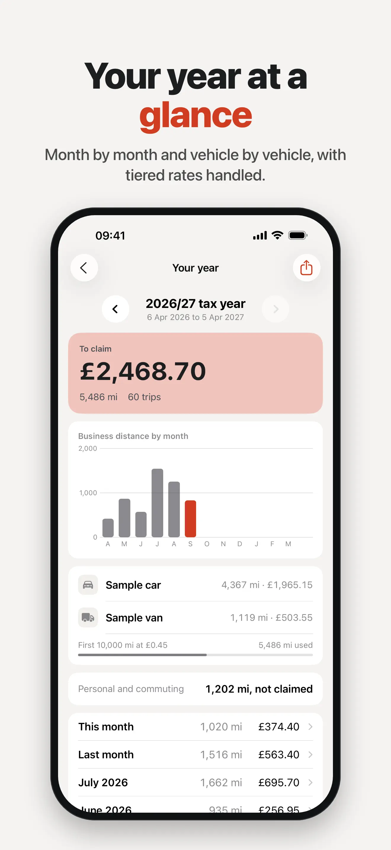 Mileage: Business Trip Tracker 截图 4