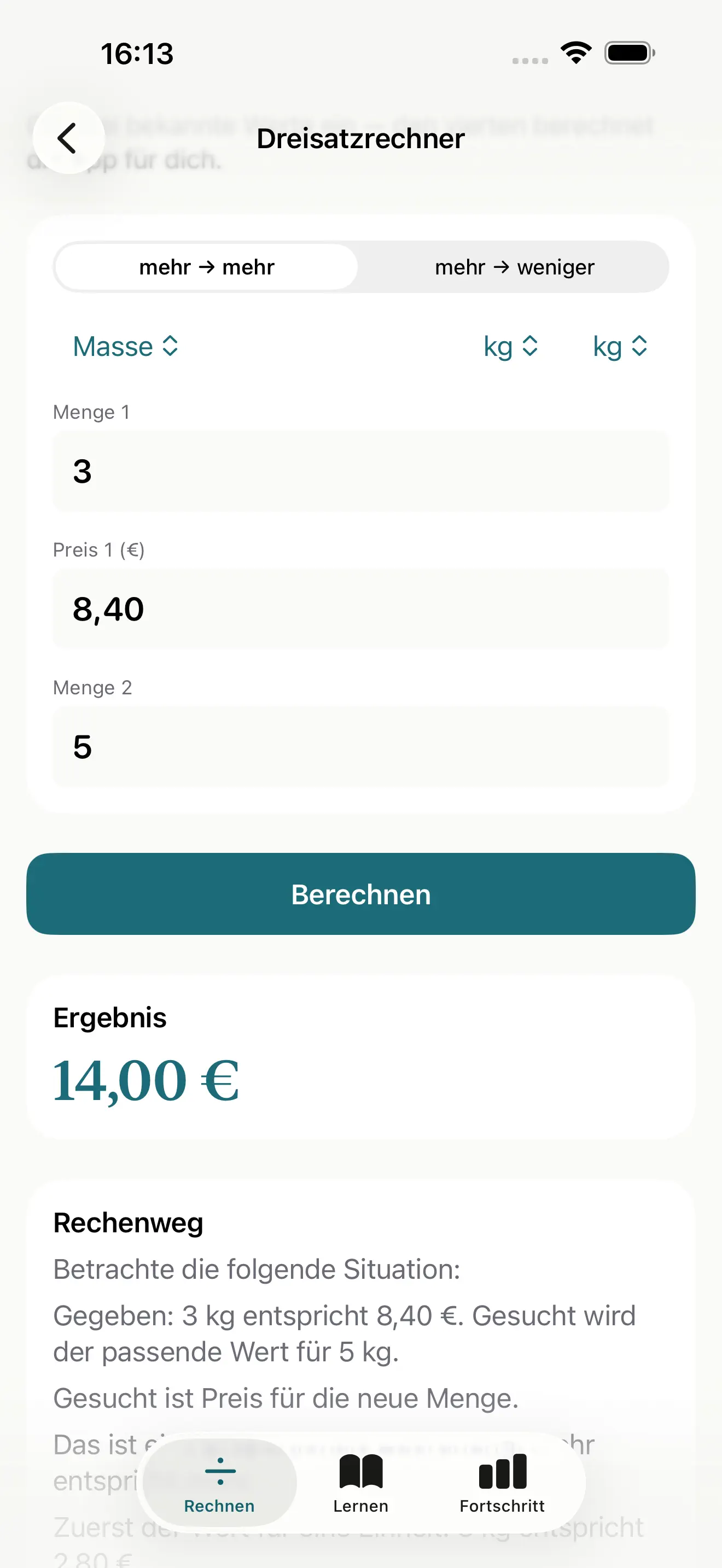 3Satz! Rechner 截图 2