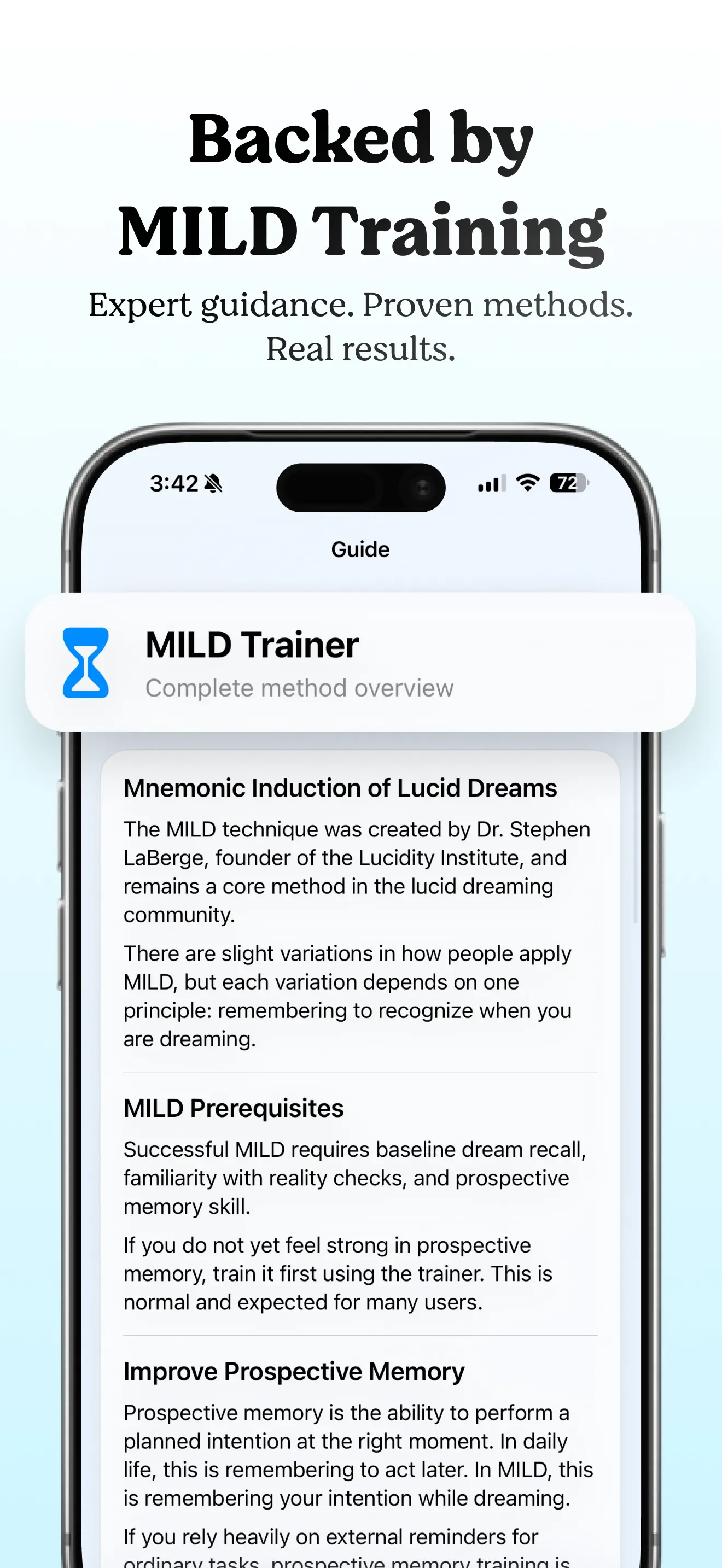MILD Trainer: Lucid Dreaming 截图 2