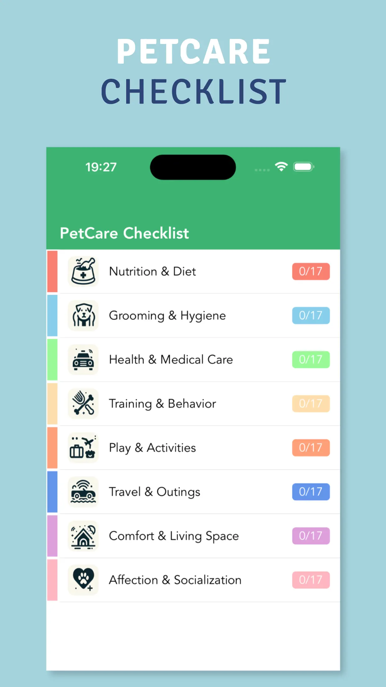 PetCare Checklist 截图 1