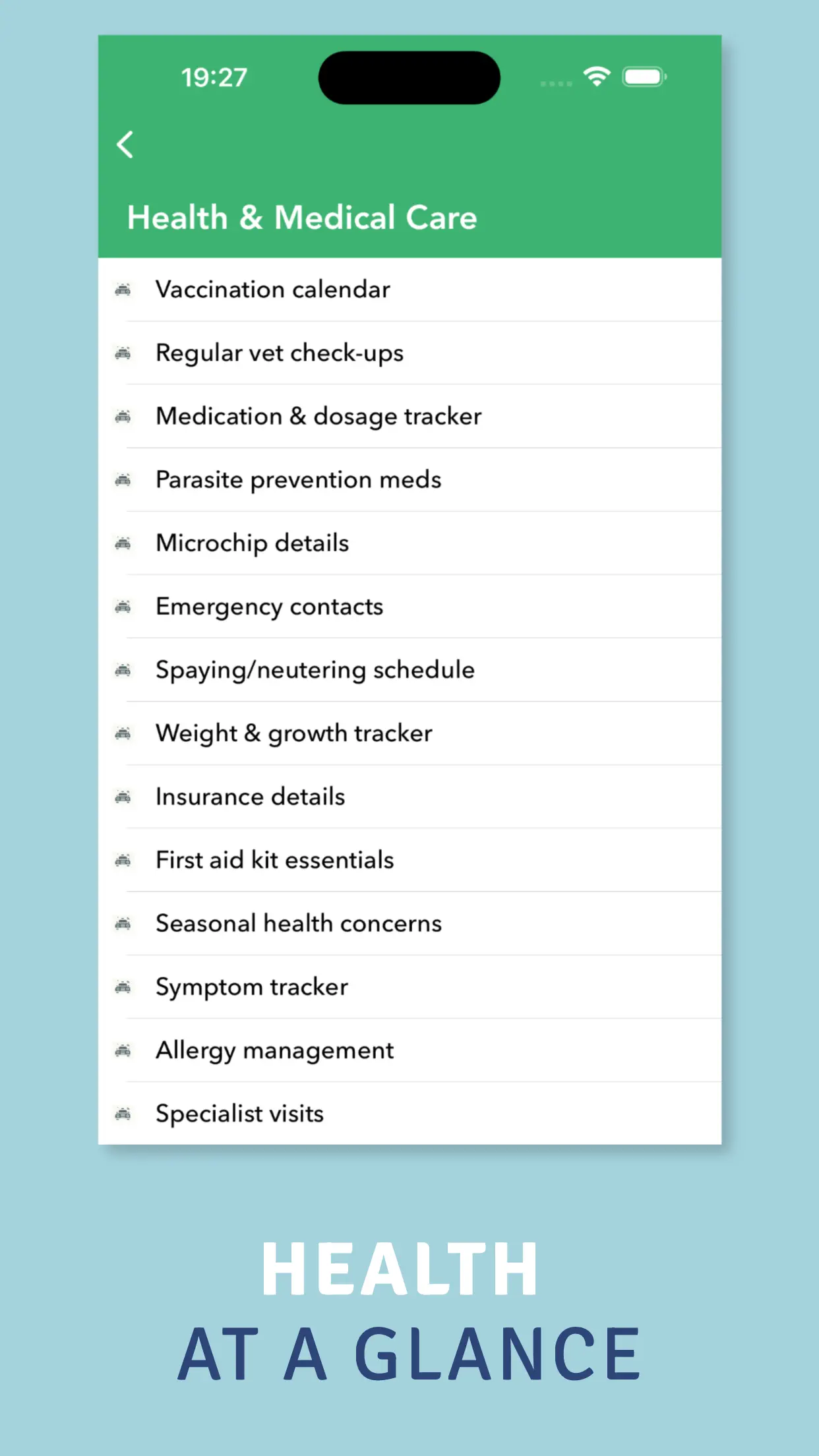 PetCare Checklist 截图 3