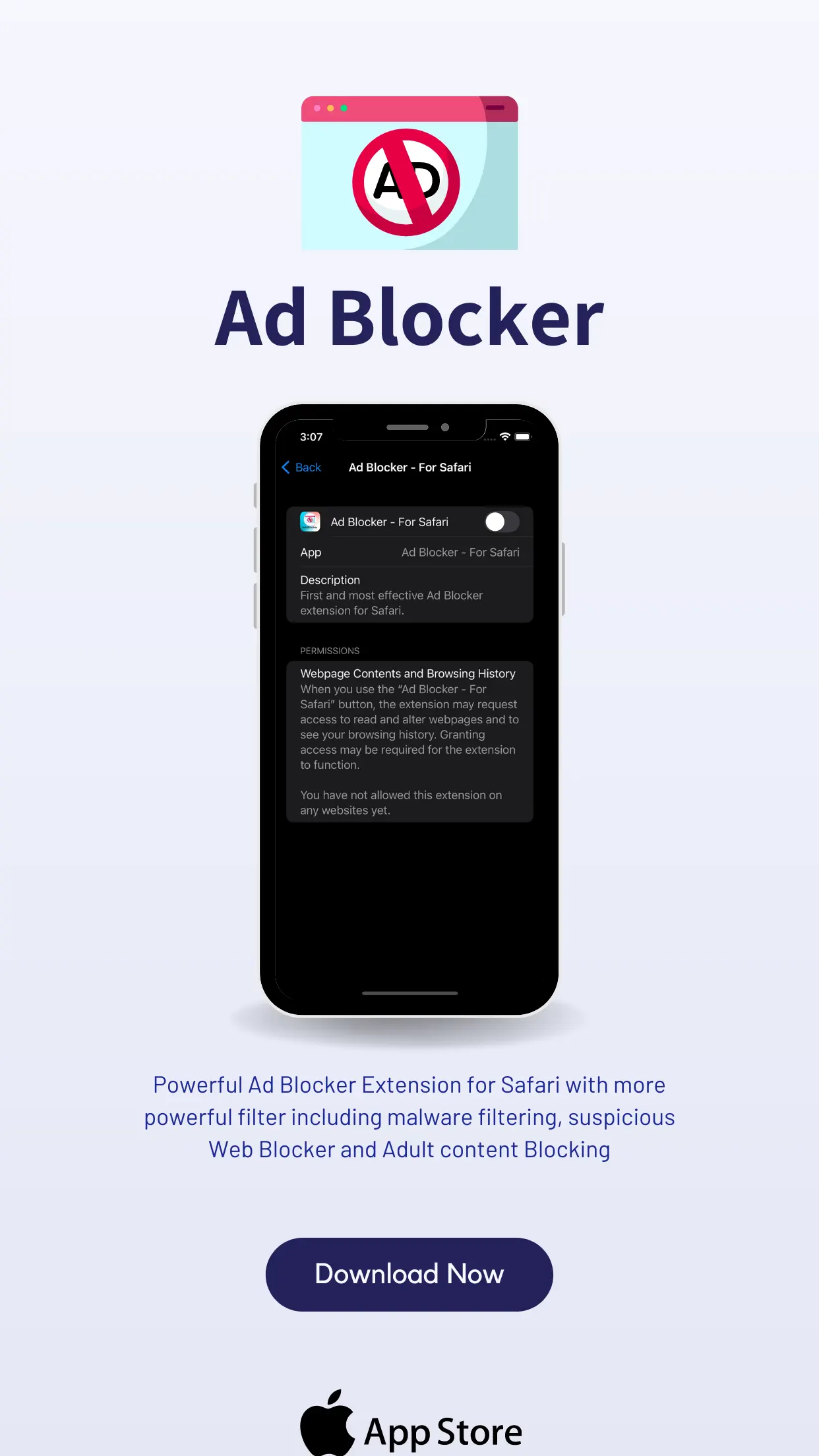 Ad Blocker - For Safari 截图 1