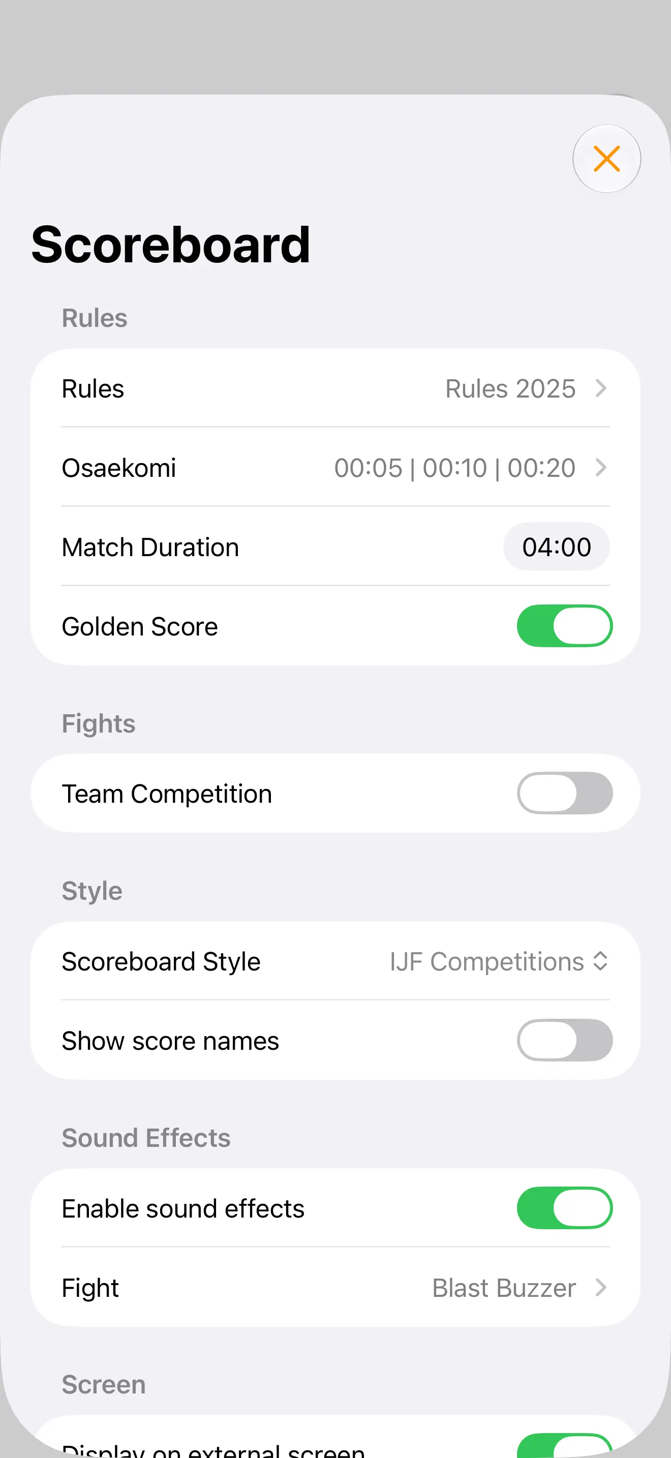 Judo Shiai Scoreboard 截图 5