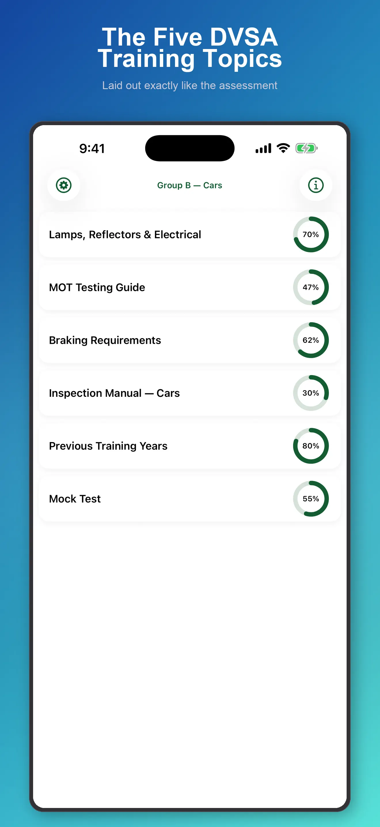 MOT Tester Annual Assessment 截图 2