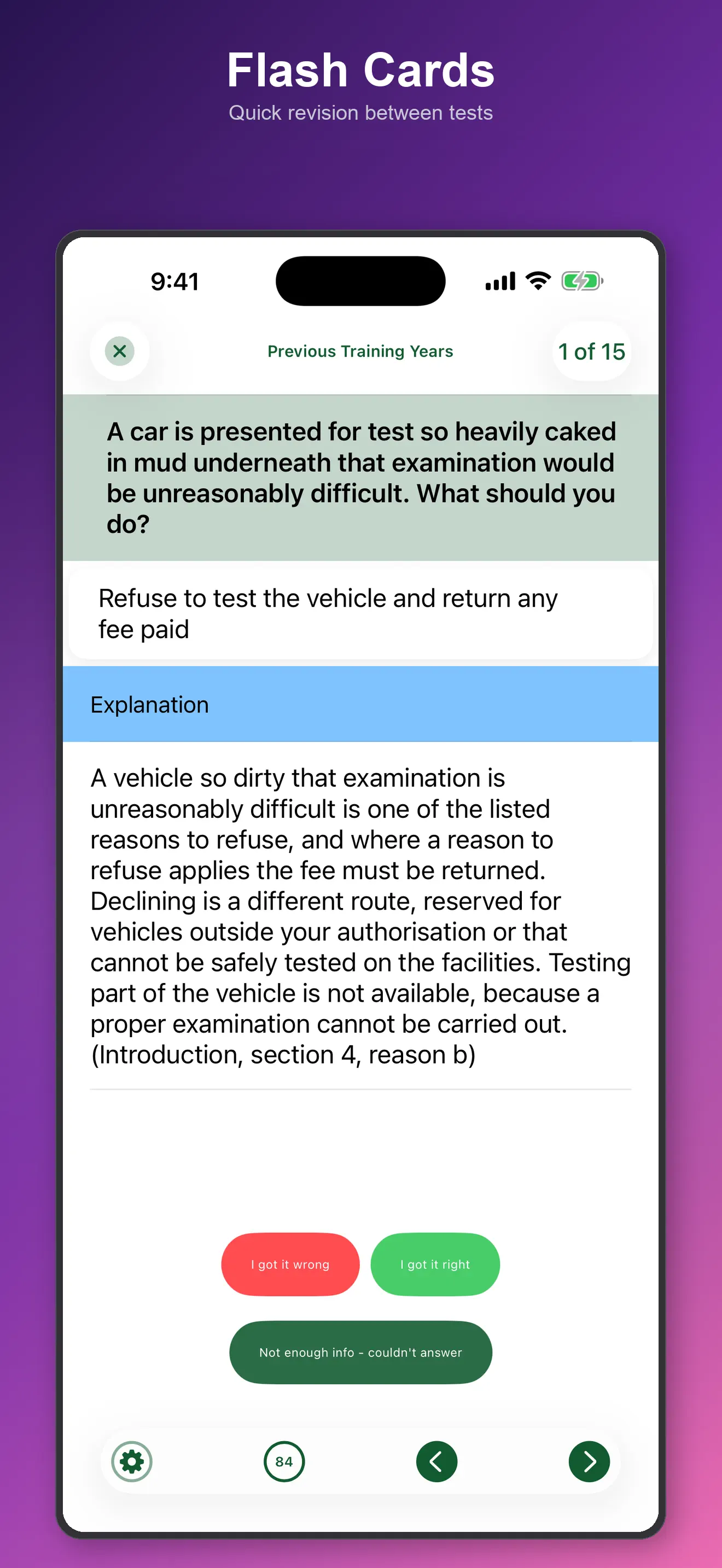 MOT Tester Annual Assessment 截图 9
