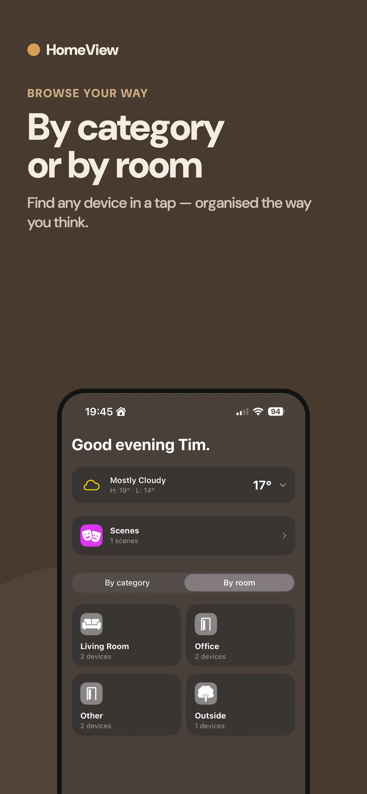 SmartHome Dashboard - HomeView 截图 3