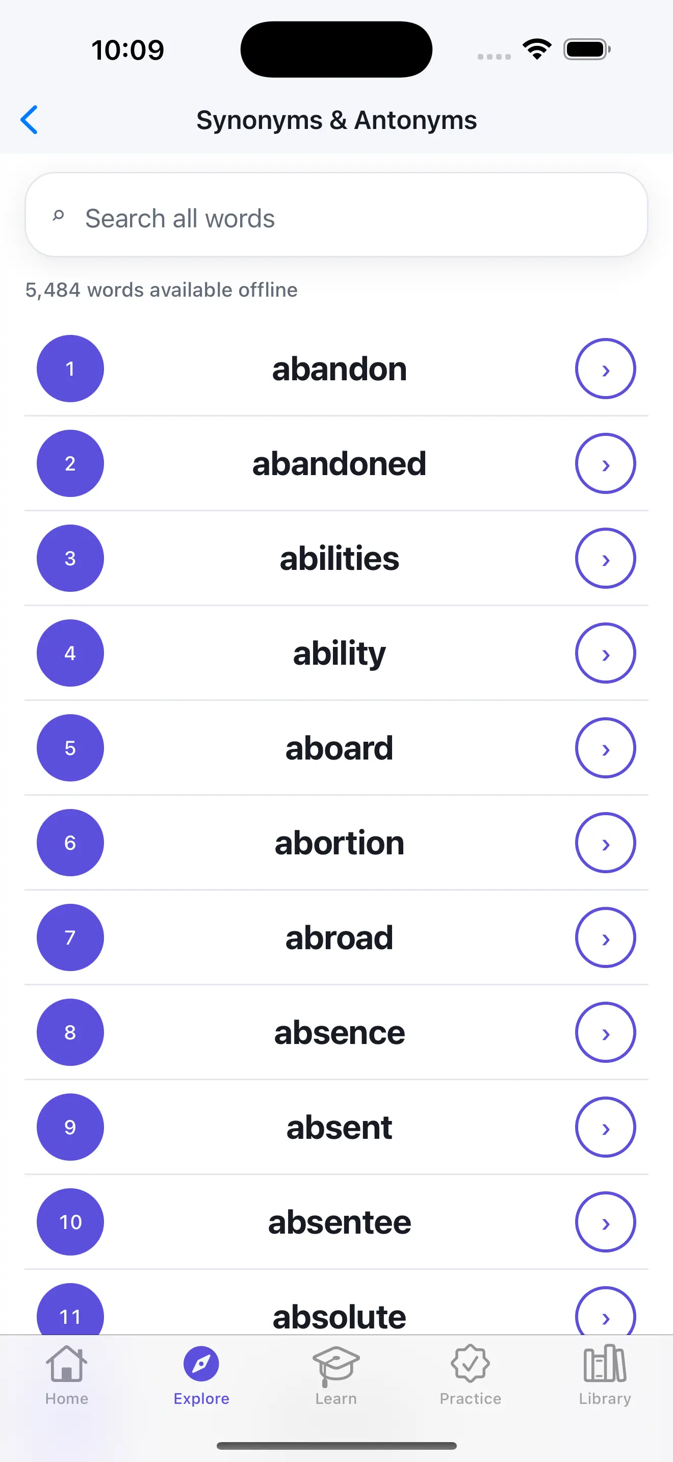 English synonyms antonyms 截图 2
