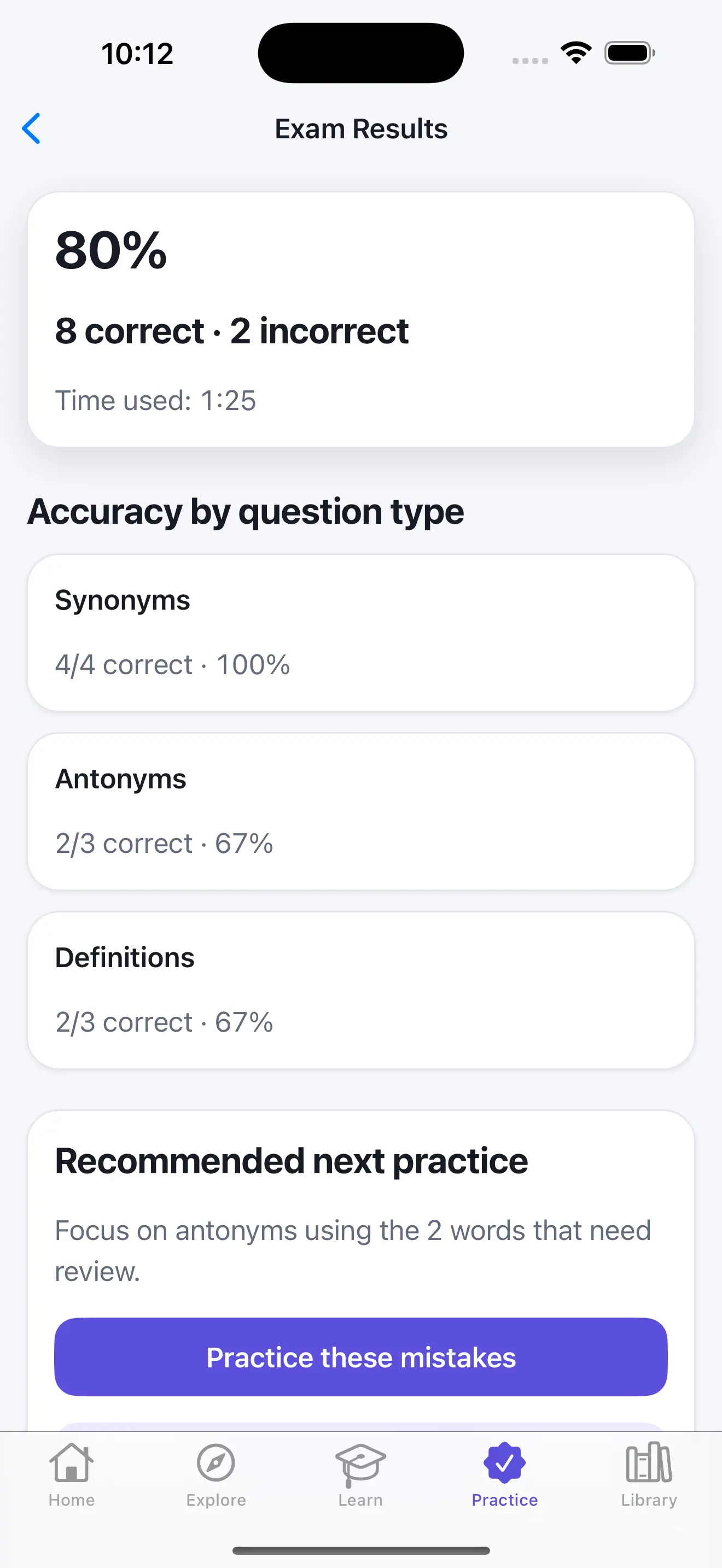English synonyms antonyms 截图 8