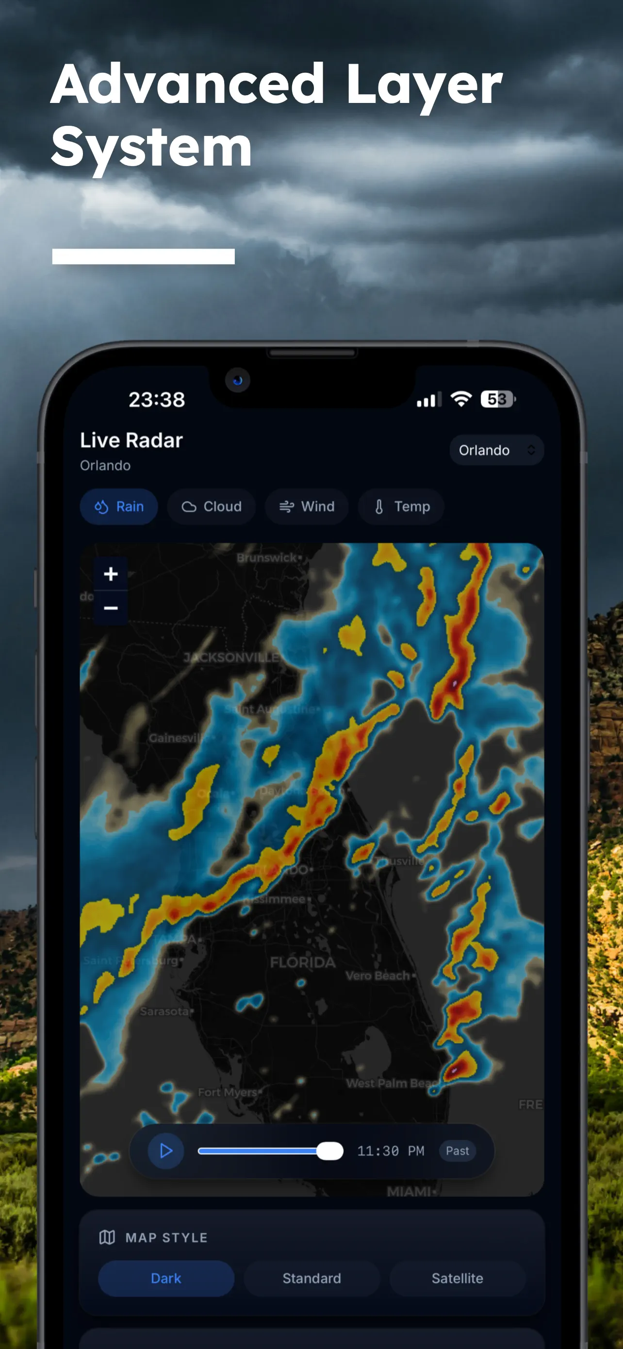 Radar Storm Weather Forecast 截图 2