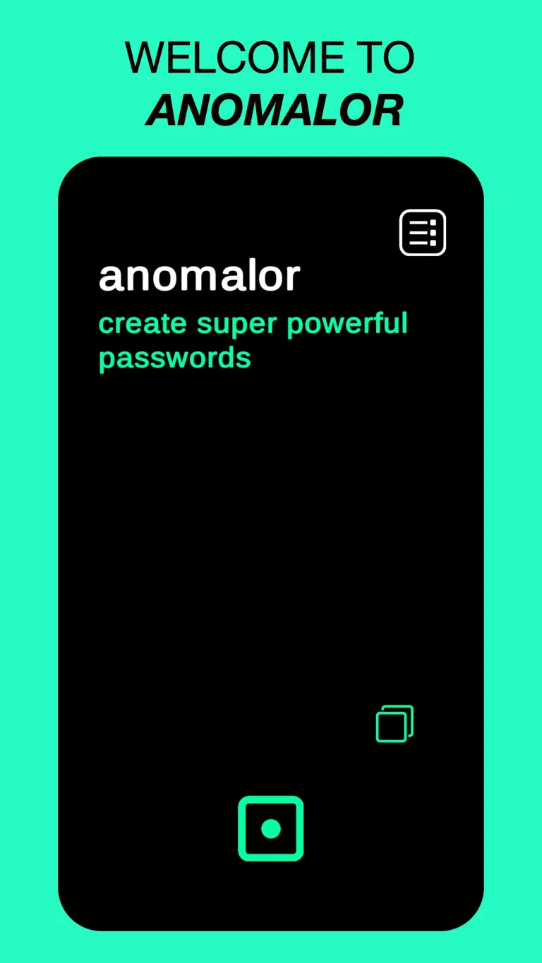 Anomalor – Password Manager