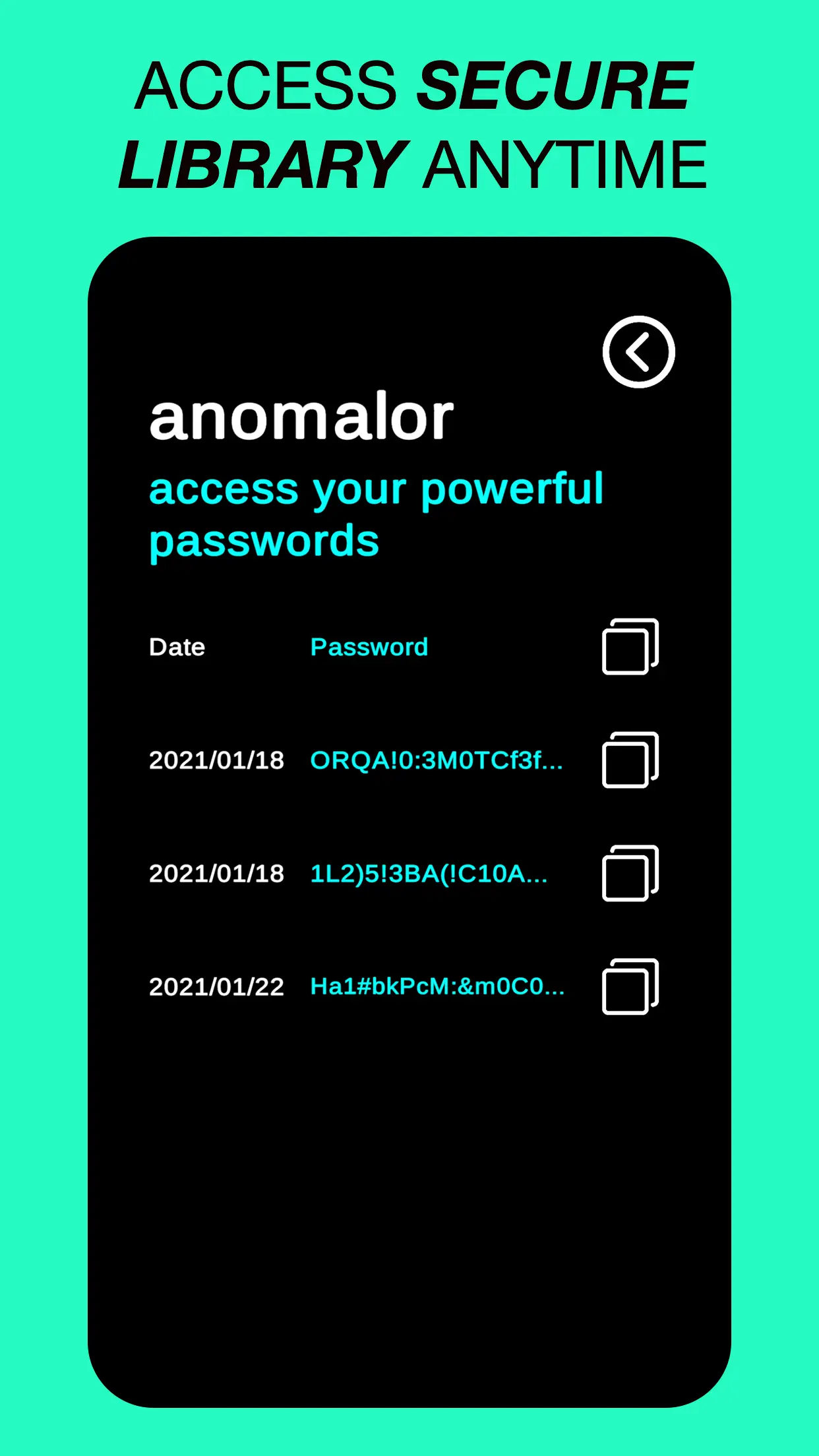 Anomalor - Password Manager 截图 4