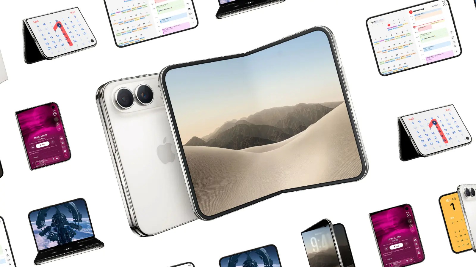 iPhone Duo 展开形态渲染图